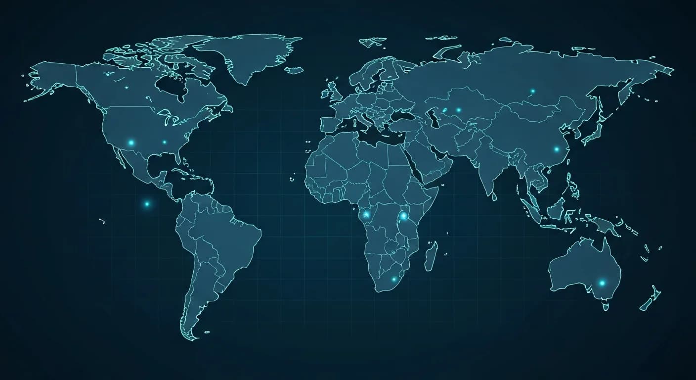 World map showing FreeAcademy.ai usage across 189+ countries